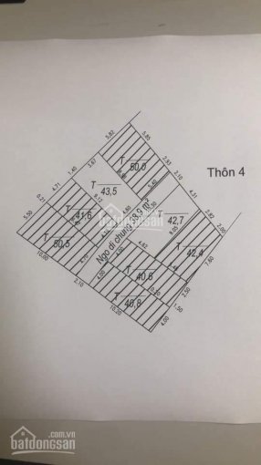 Bán Đất xã Đông Mỹ, Thanh Trì, Hà Nội, 44m2, đã có sổ đỏ, mặt tiền 4,6m, ủy ban xã Đông Mỹ.