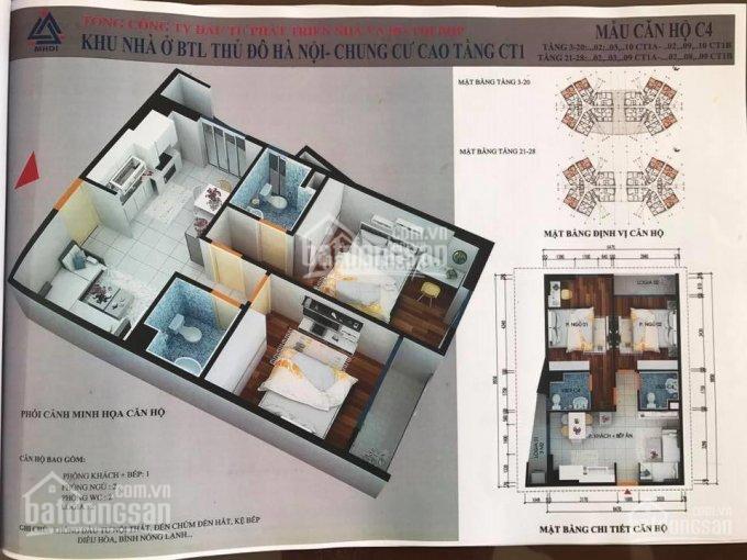 Bán chung cư CT1 Yên Nghĩa 60m² nhỉnh 1 tỷ vào nằm luôn