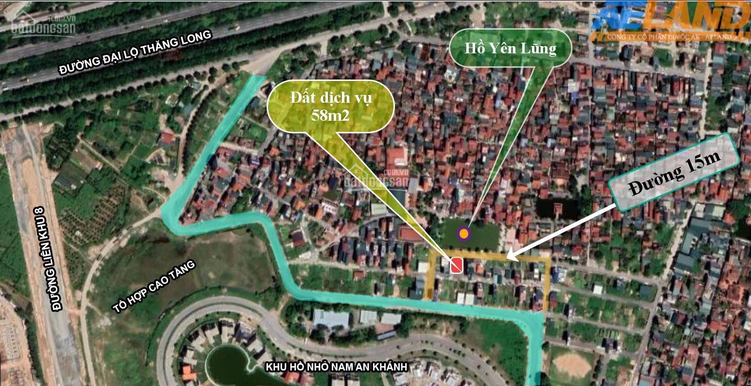 Bán đất ngoại thành Hà Nội ngay khu A KĐT An Khánh Đường rộng 15m