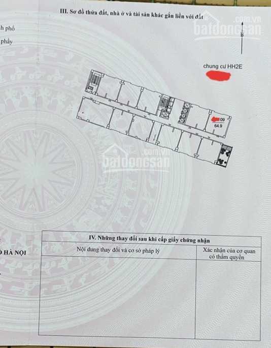 Chính chủ bán căn hộ 09 tòa E nhà HH2, có gía chung cư Dương Nội, giá chỉ 1,3 tỷ.