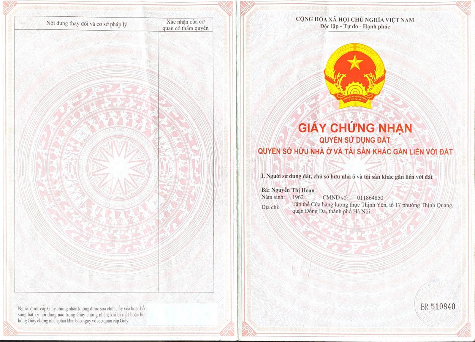 Chính chủ bán rẻ Liền Kề Kiến Hưng, Hà Đông, đang cho thuê 15tr/t
