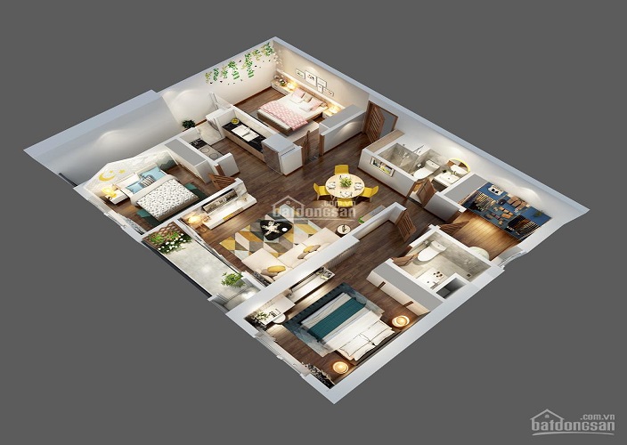 Chung cư sắp mở bán tại Hà Nội, The Terra An Hưng căn 3 Ngủ, DT 97.13m2
