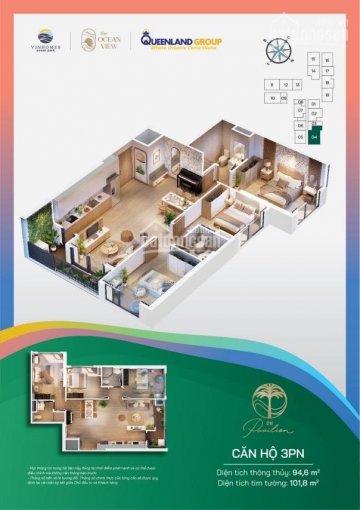 ĐỘC QUYỀN QUỸ CĂN 3PN HOA HẬU PAVILION OCEAN PARK, VIEW VĨNH CỬU TRIỆU USD, GIÁ TỐT MÙA DỊCH